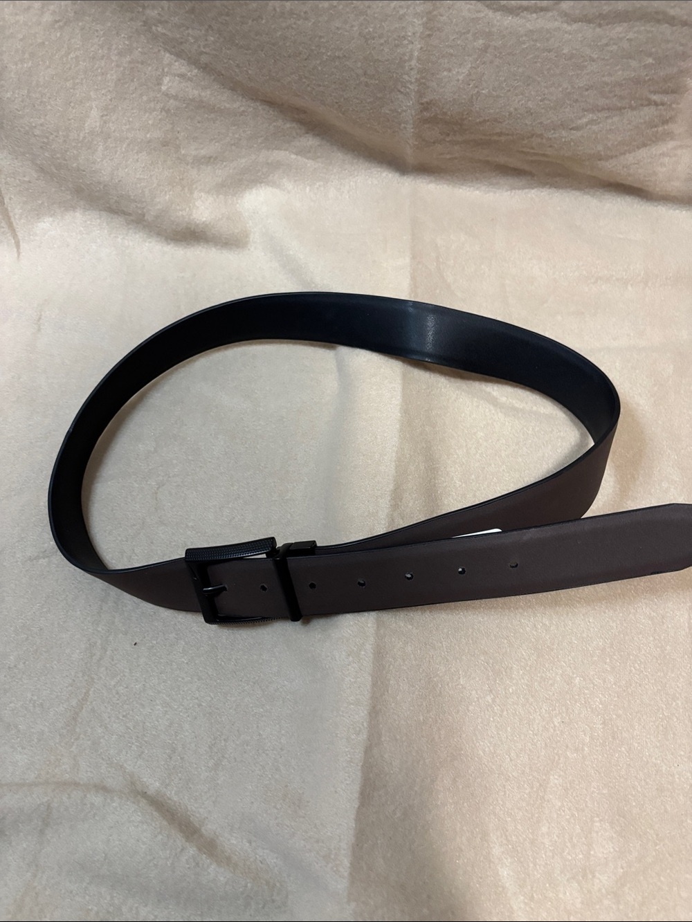 Nike Reversible Black/Brown Leather Belt - Sz 41” from buckle to End New